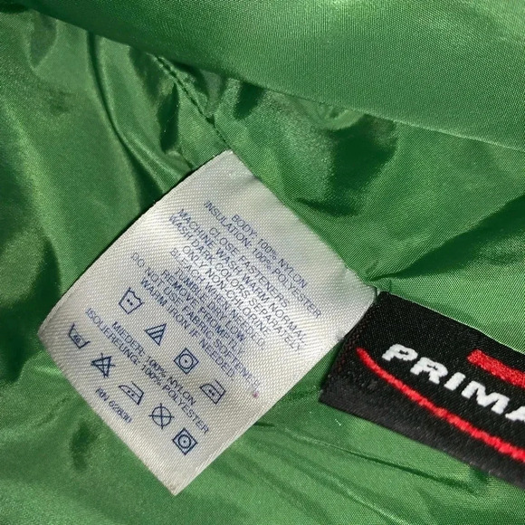 LAND'S END Girl's Sz L (6-7) Thin Quilted Puffer Zip Up Jacket Blue/Green - Picture 3 of 5